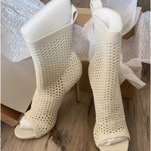 Brand new Bone colored bootie